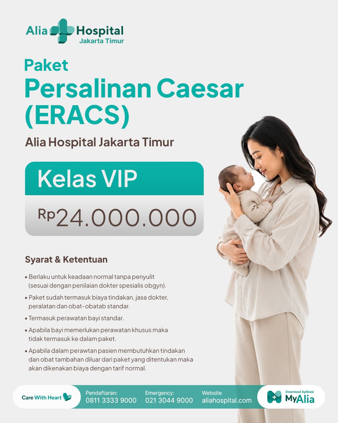 Promo Paket Persalinan Caesar Dengan Eracs (Kelas VIP)